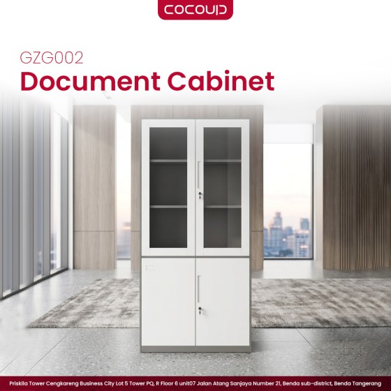 Glass Door Steel Storage Cabinet GZG002