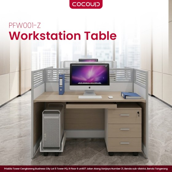 2-Person Workstation PFW001-Z (1.2m)