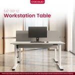 2-Person Height Adjustable Workstation SJZ-001-12 (1.2m)