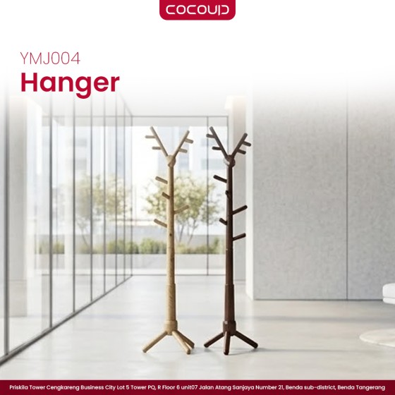 Solid Wood Coat Rack YMJ004